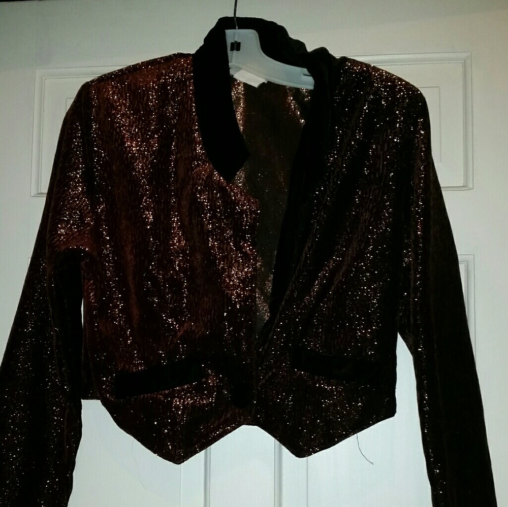 Rumours Bronze Sparkly Jacket NWT Sz L